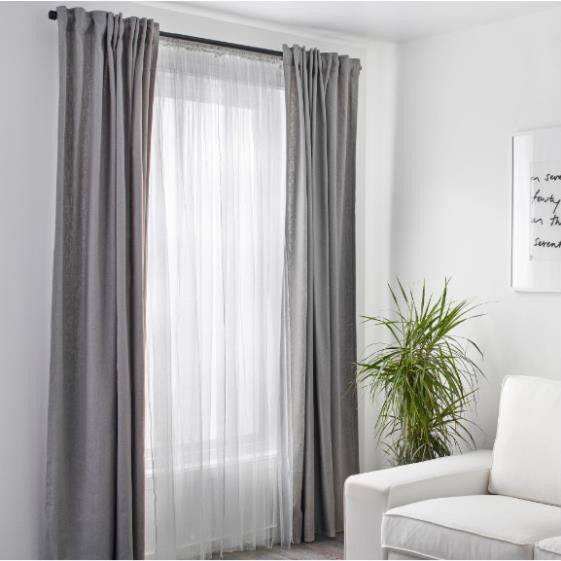 Bộ rèm ren trắng LILL IKEA - Net curtains, 1 pair, white, 280x250 cm