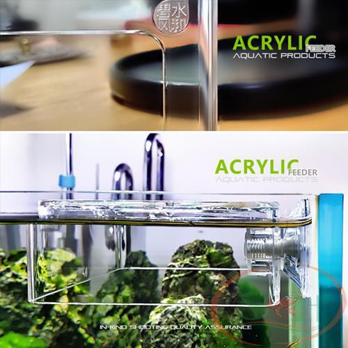 Khay Acrylic Hít Giữ Thức Ăn Nổi Cho Cá