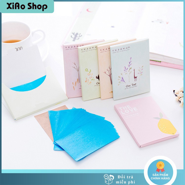 [Free Ship] Giấy Thấm Dầu Gói 50 Tờ Làm Sạch Da Kiểm Soát Dầu XIAO  ( Giảm Sốc)