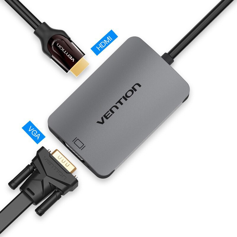 Cáp Chuyển Type-C ra HDMI và VGA - Cáp Chuyển Type-C ra HDMI và VGA