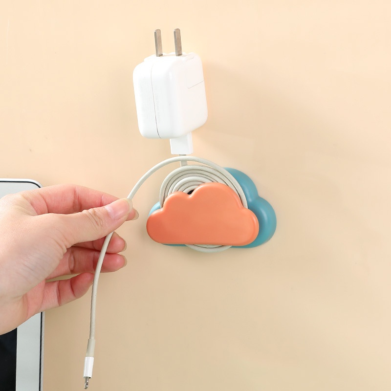 Móc Treo Dây Cáp Dữ Liệu Gắn Tường Hình Đám Mây Sáng Tạo