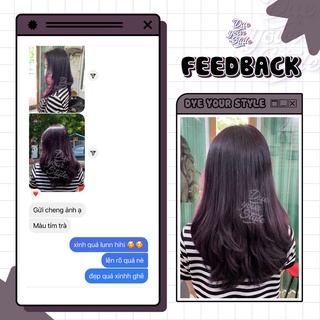 (KHÔNG TẨY) THUỐC NHUỘM TÓC TÍM TRÀ