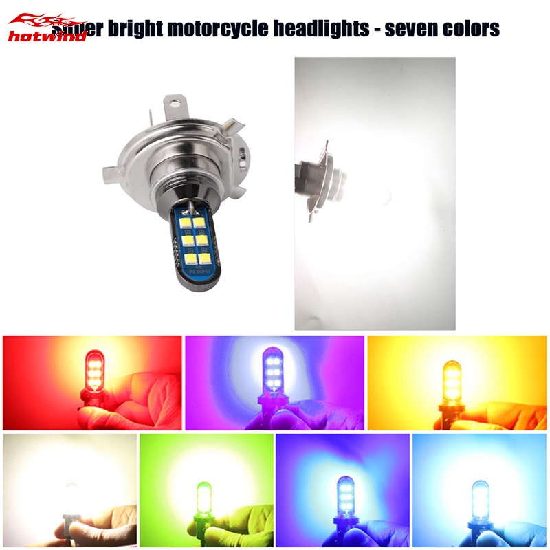 1 Đèn Pha H4 12 Bóng LED 700LM 8-80V Cho Xe Máy