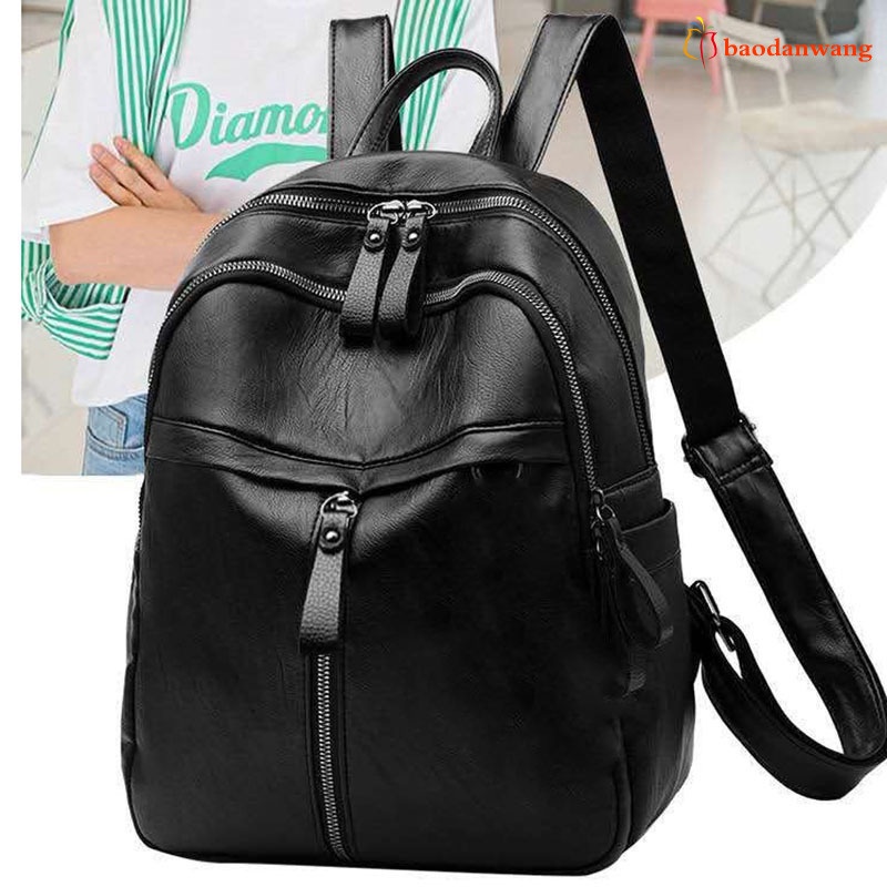 Balo Da Pu Thời Trang Đi Học / Du Lịch Cho Nữ