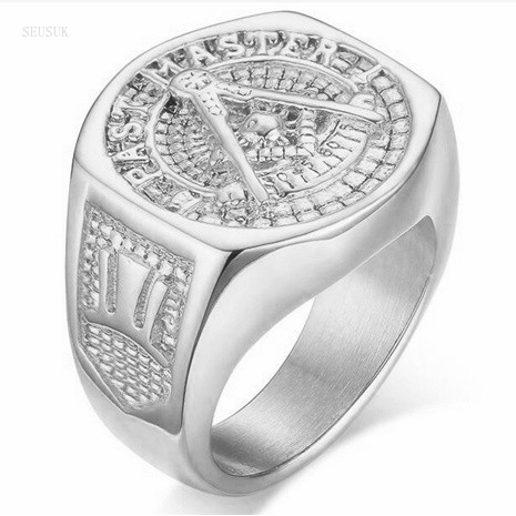 Nhẫn SEUSUK bằng thép titan kiểu dáng độc đáo