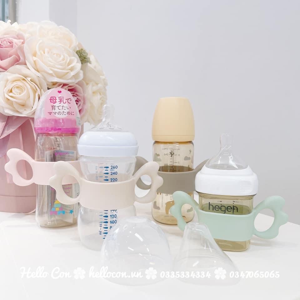Tay cầm bình sữa Avent, Moyuum silicon, phù hợp với tất cả bình sữa cổ rộng
