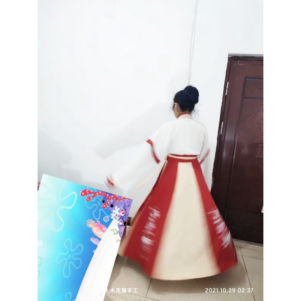 Hán phục cổ trang Nguỵ Tấn 4m5 3 mảnh full thêu