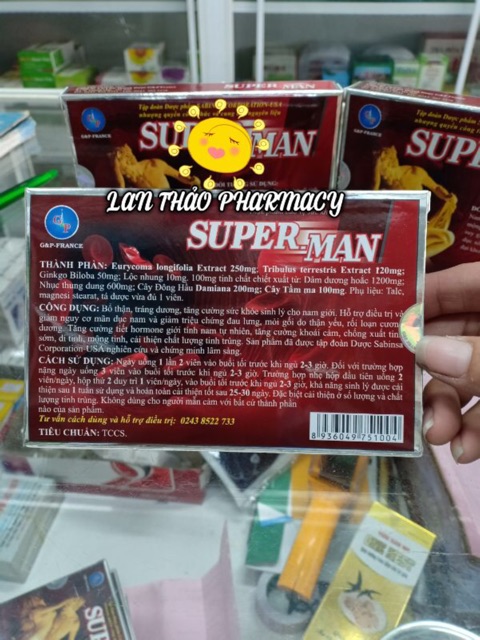 Tăng Cường Sinh Lý Super Man GP