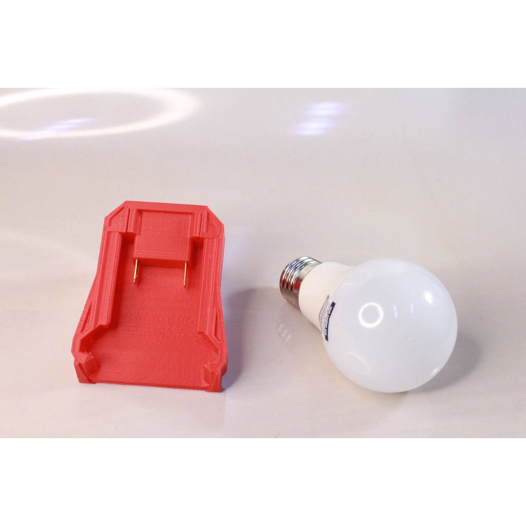 Đế Đèn Led Pin Milwaukee 18V - Ngàm Đế Đèn Led Thắp Sáng Chân Pin Máy Milwuakee 18V