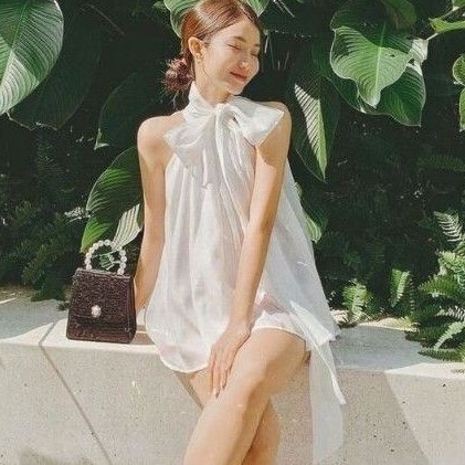 Áo vôn kiến SÁT NÁCH cổ yếm( kèm dây cột eo) CAO CẤP