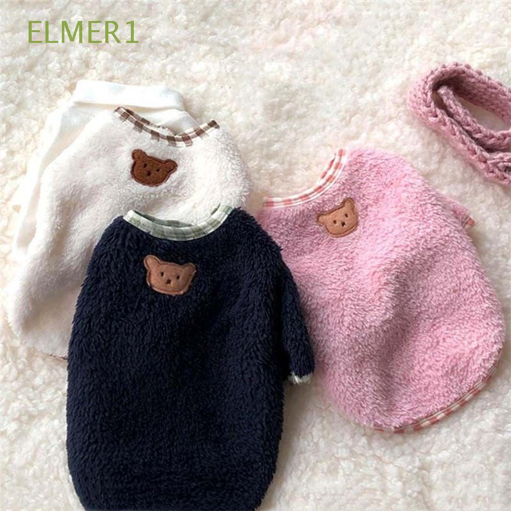 Áo khoác lông cừu mềm mại thêu hình gấu Teddy ấm áp thoải mái nhiều màu tùy chọn cho thú cưng