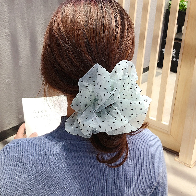 Dây buộc tóc Scrunchies HD130 chấm đen