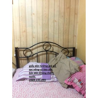 combo 10m giấy dán decal vân gỗ vàng khổ 45cm