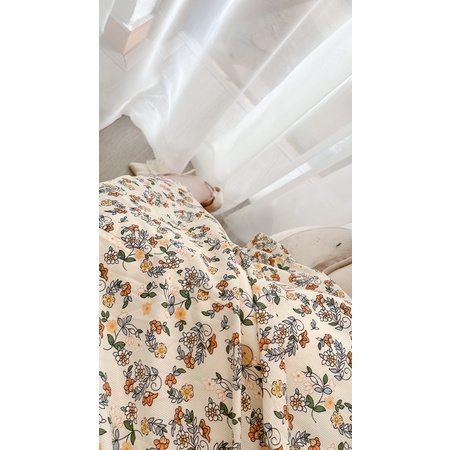 Váy hoa cúc gỗ tỉ muội madebyMullet
