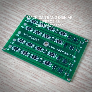 Mạch cân bằng điện áp pin sắt LifePO4 4S dòng cân bằng 0.2A