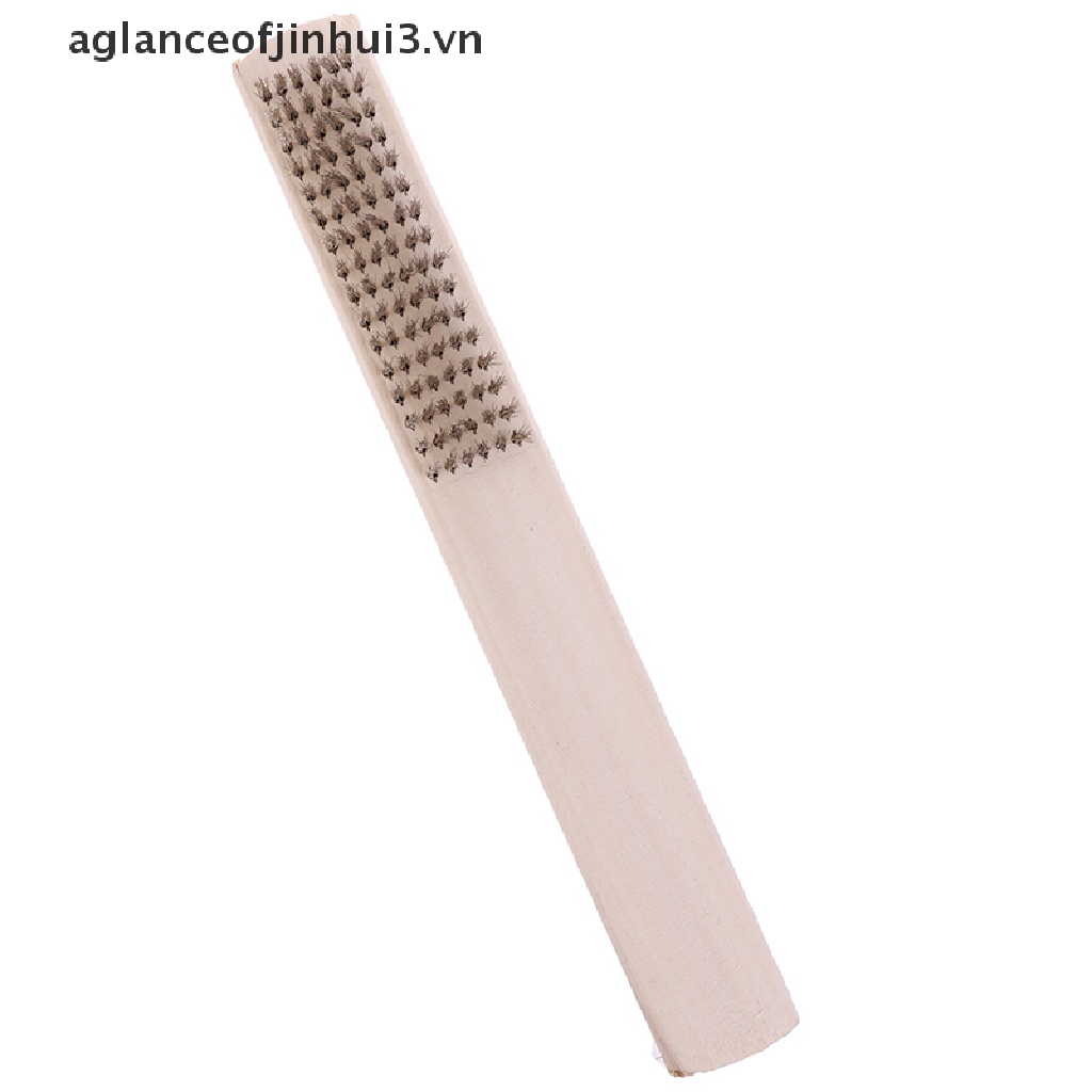 Cọ Dây Đồng Cán Gỗ 208mm Chuyên Dụng Vệ Sinh Kim Loại