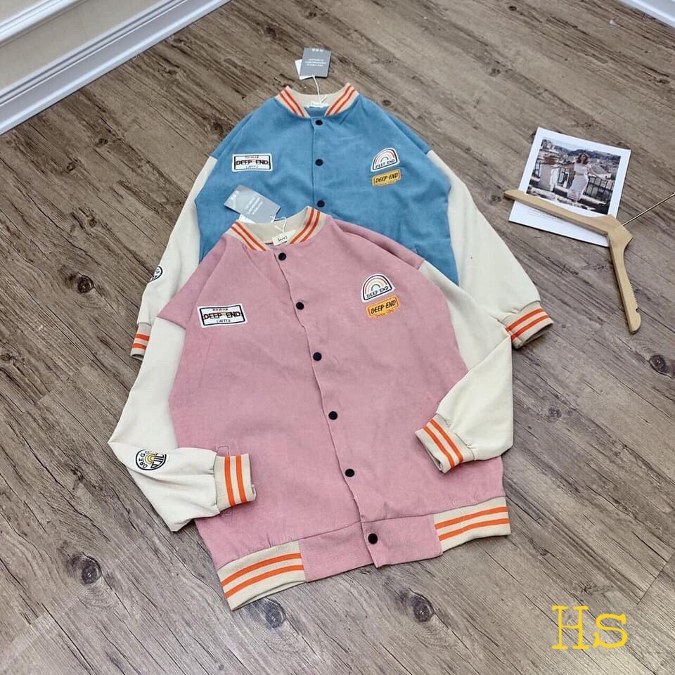 [Mã WASTMAY giảm 15% tối đa 30K đơn 150K] Áo Bomber Vải Nhung Gân Unisex "Cầu Vồng DEEP END" - HS | BigBuy360 - bigbuy360.vn