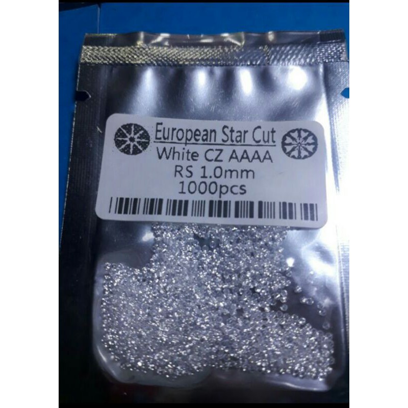 Đá nữ trang, đá nail cz cao cấp 1.0 gói 1000 viên