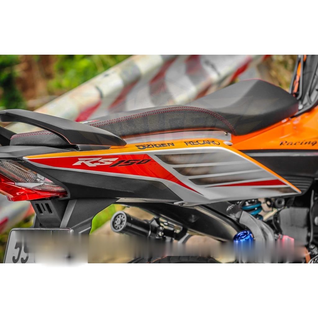 Tem Rời Dán Xe Sonic Mẫu Repsol Cam Bạc Đen Red Bull Cực Độc, Hàng 3 Lớp Chất Lượng Cao ,Team Decal