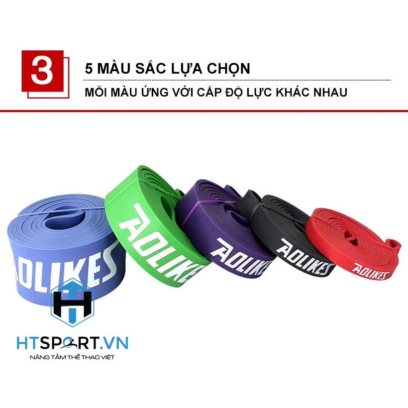 Dây Đa Năng Hỗ Trợ Tập Luyện Tập Gym Power Band Aolikes Chính Hãng AL3602