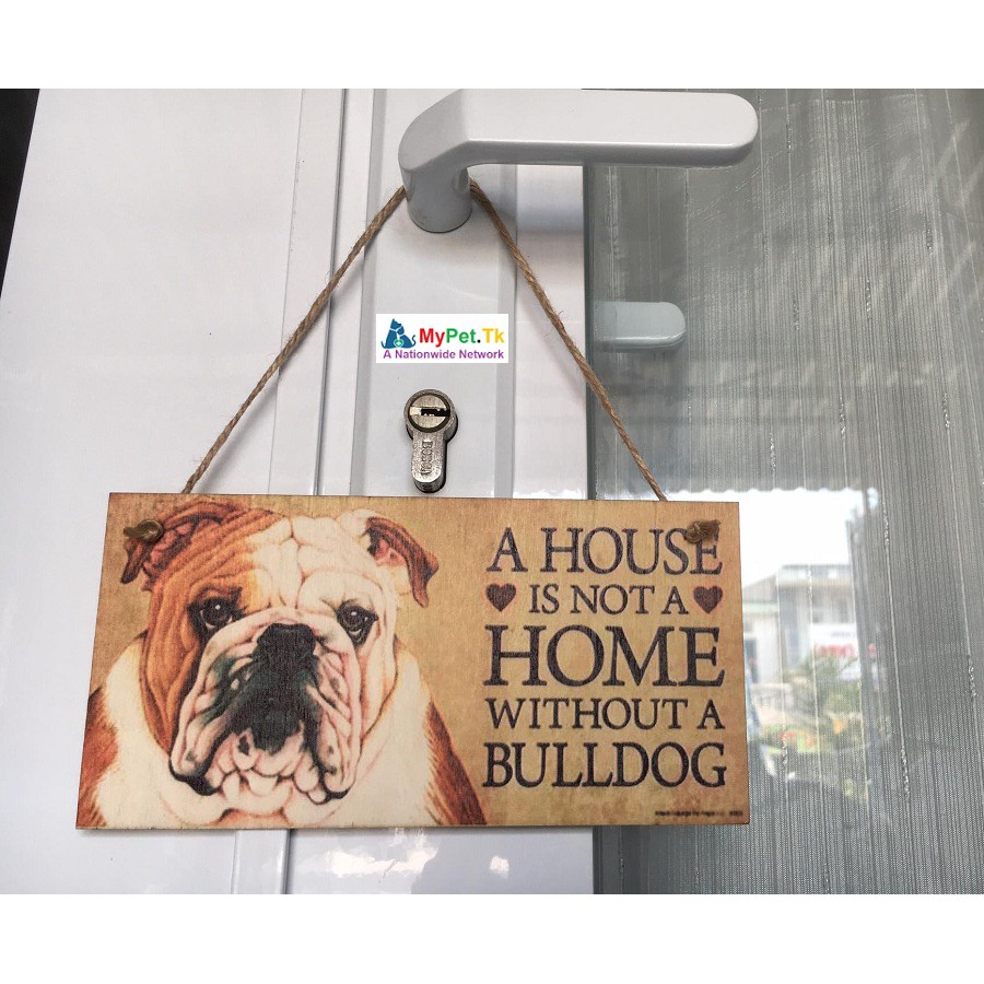 Tranh Các Giống Chó Treo Tường, Cửa Trang Trí Shiba, Alaska, Bulldog