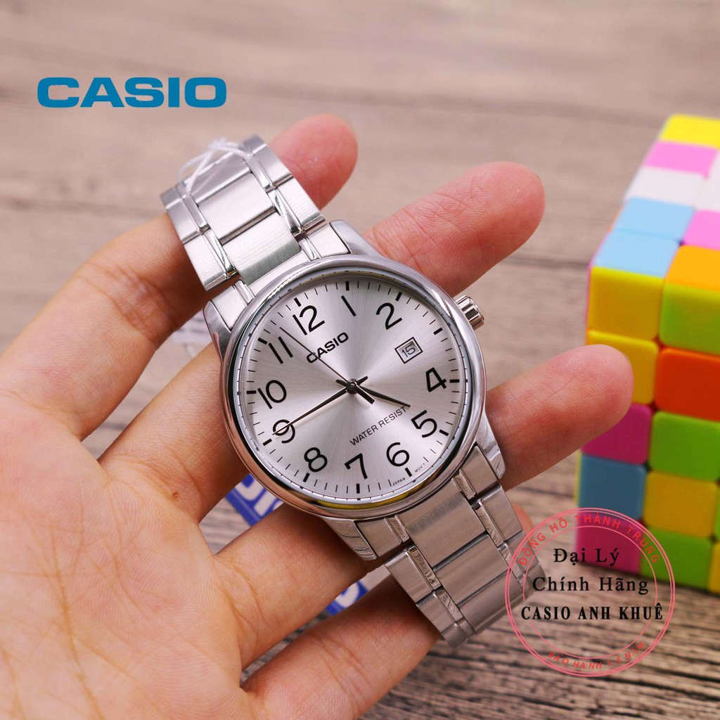 Đồng hồ nam Casio MTP-V002D-7BUDF dây kim loại