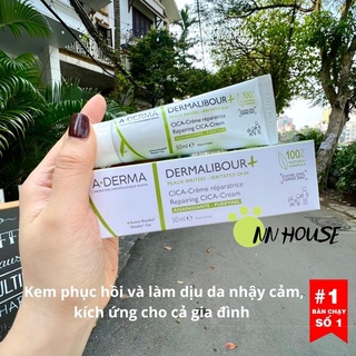 Kem dưỡng phục hồi da aderma dermalibour repairing cream cica 50ml - ảnh sản phẩm 1