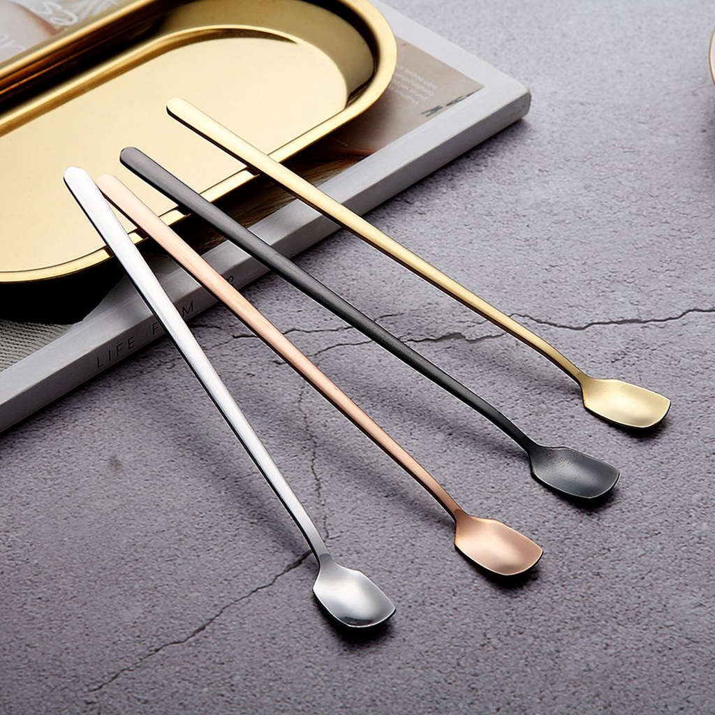 JARRED Muỗng Pha Trà Cocktail Bằng Thép Không Gỉ Cán Dài