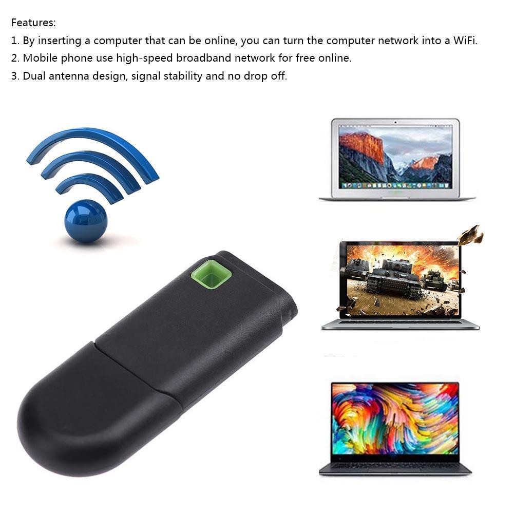 Usb Phát Wifi Không Dây 300mbps Cho Điện Thoại Pc Mini