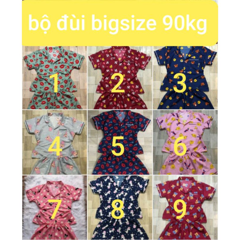PIJAMA ĐÙI BIG SIZE 90kg