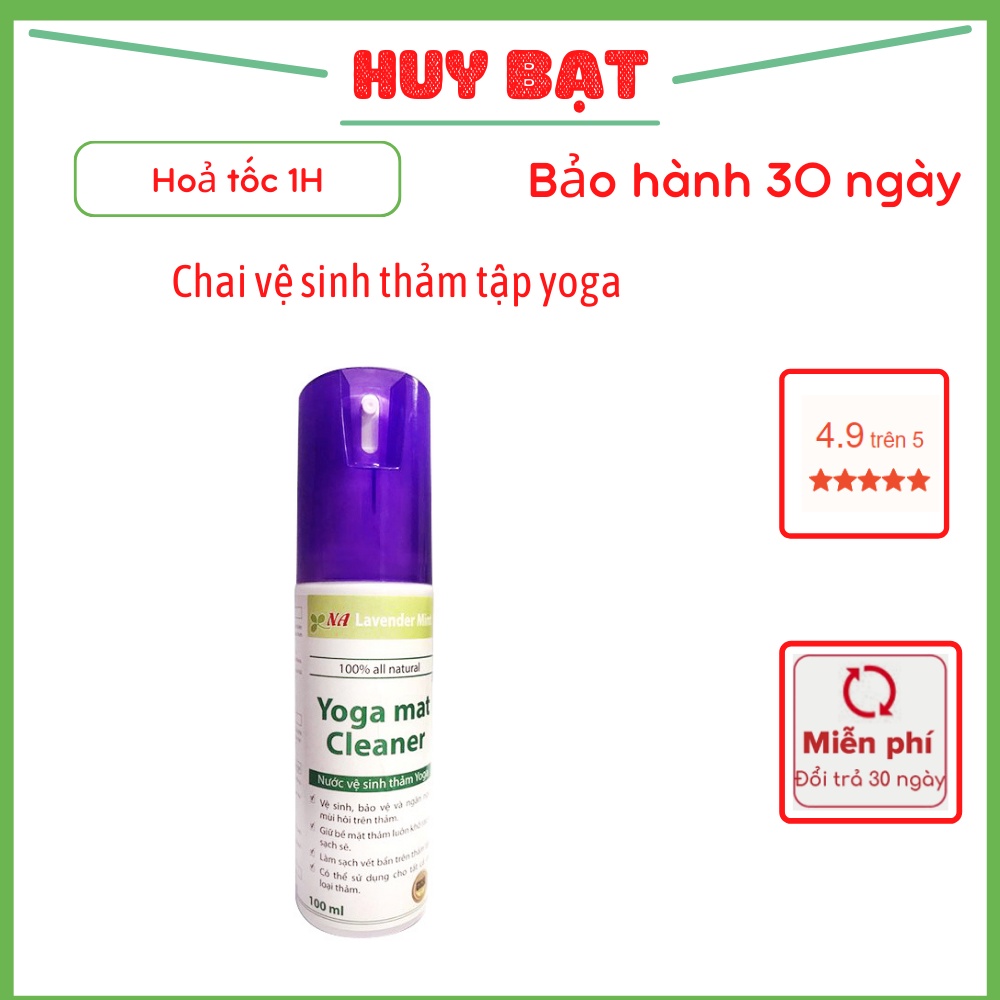 Nước Vệ Sinh Thảm Tập Yoga NA Huy Bạt 100ml Hương Lavender