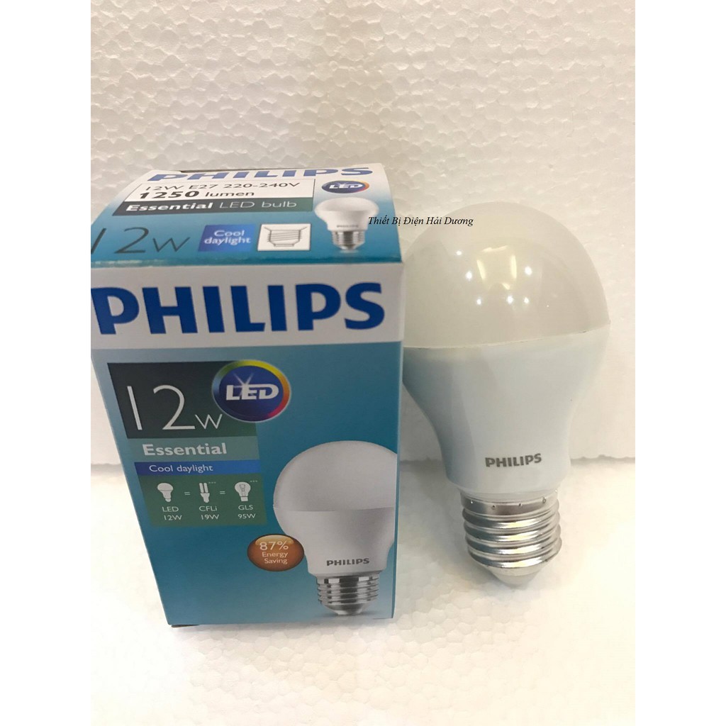 Bộ 3 Bóng Đèn Philips Led Essential Ledbulb 12w/9w/7w/5w/3w Đuôi E27 230v A60 | BigBuy360 - bigbuy360.vn