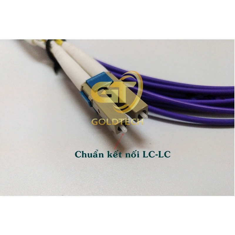 Dây nhảy quang Multiode OM4 chuẩn LC-LC dài 3m Duplex