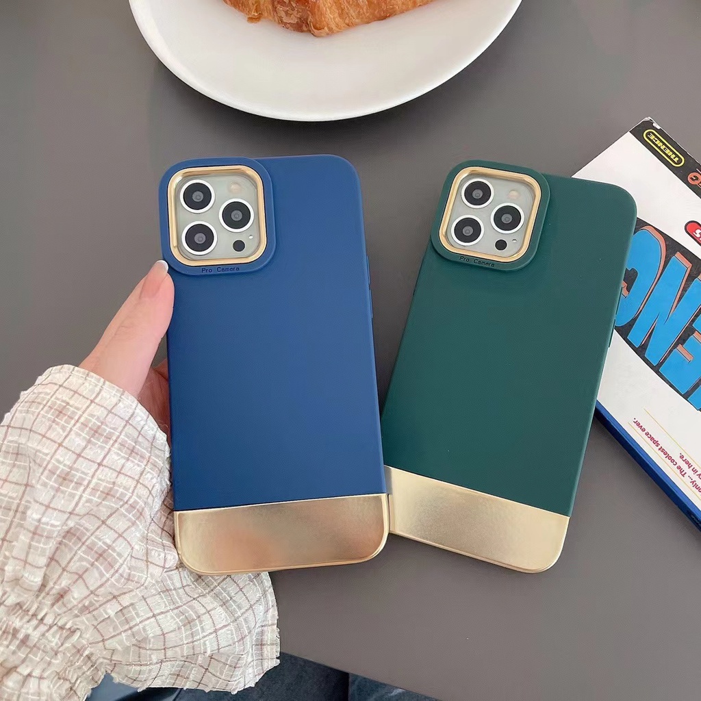 Ốp Điện Thoại silicone Mềm Dạng Nhám Viền Vuông Chống Sốc Cho iPhone 13 Pro Max 12 11 Pro Max XS Max XR X