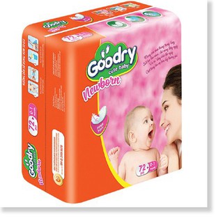 Miếng lót cho bé sơ sinh Goodry : 72 miếng/bịch