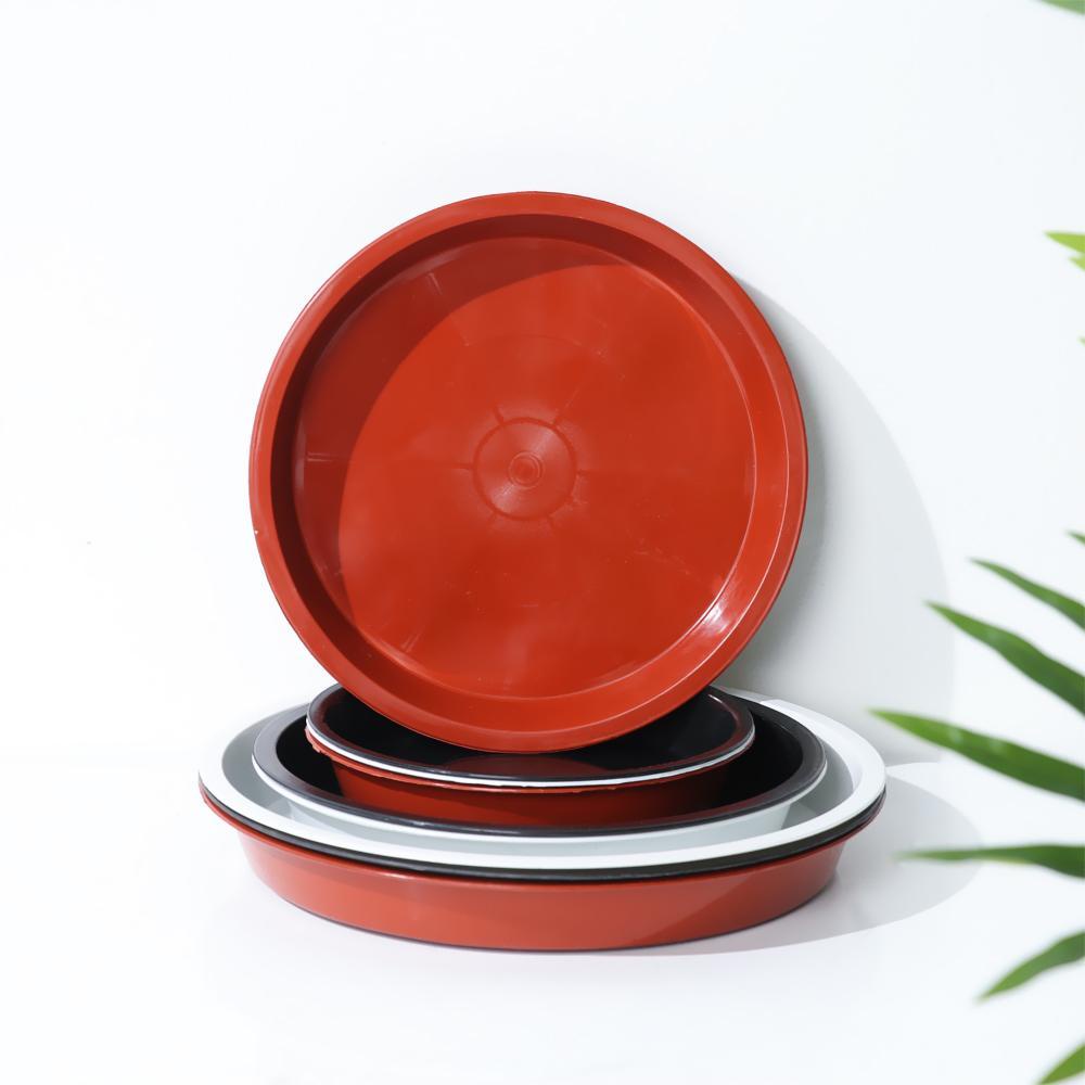 Set 3 Khay Nhựa Tròn Đựng Đĩa / Hoa Chịu Được Sức Nặng