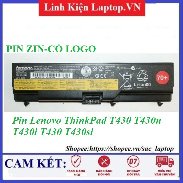 ⚡Pin laptop Lenovo ThinkPad T430 T430u T430i T430 T430si - PIN ZIN CAO CẤP