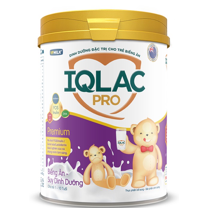 Sữa IQLAC Pro Premium Cao Cấp cho trẻ Biếng Ăn - Suy Dinh Dưỡng 400g / 900g