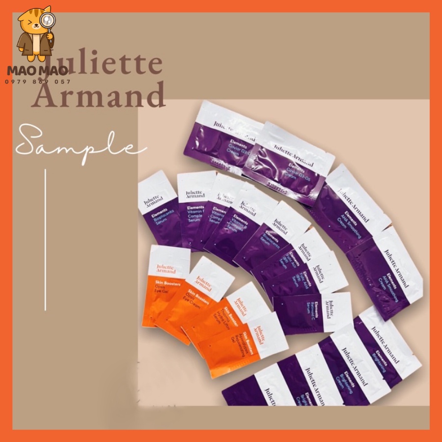 Sample Juliette Armand - Tổng hợp mẫu thử Juliette Armand các loại