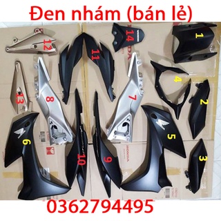 Dàn áo Winner X bản Đen nhám Zin chính hãng Honda