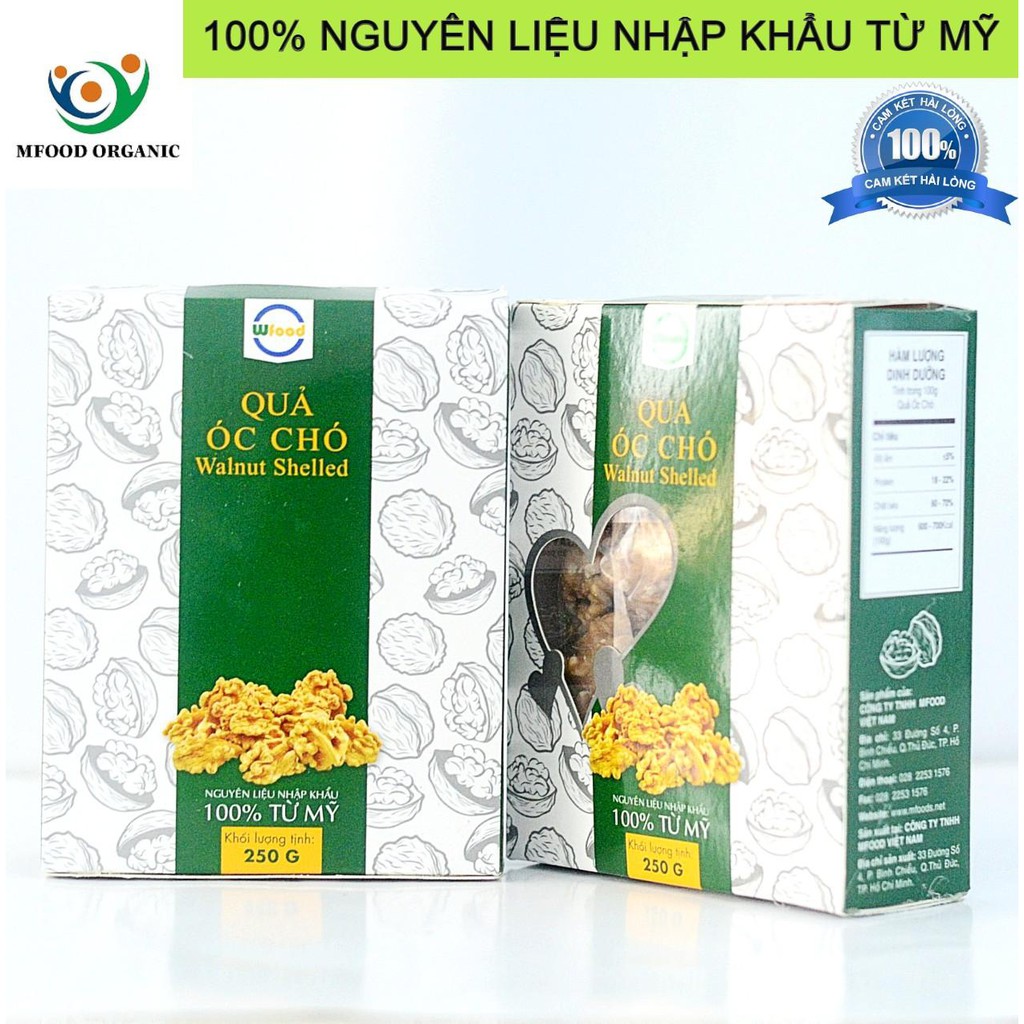 250gr Nhân hạt óc chó hartley mỹ đã tách vỏ