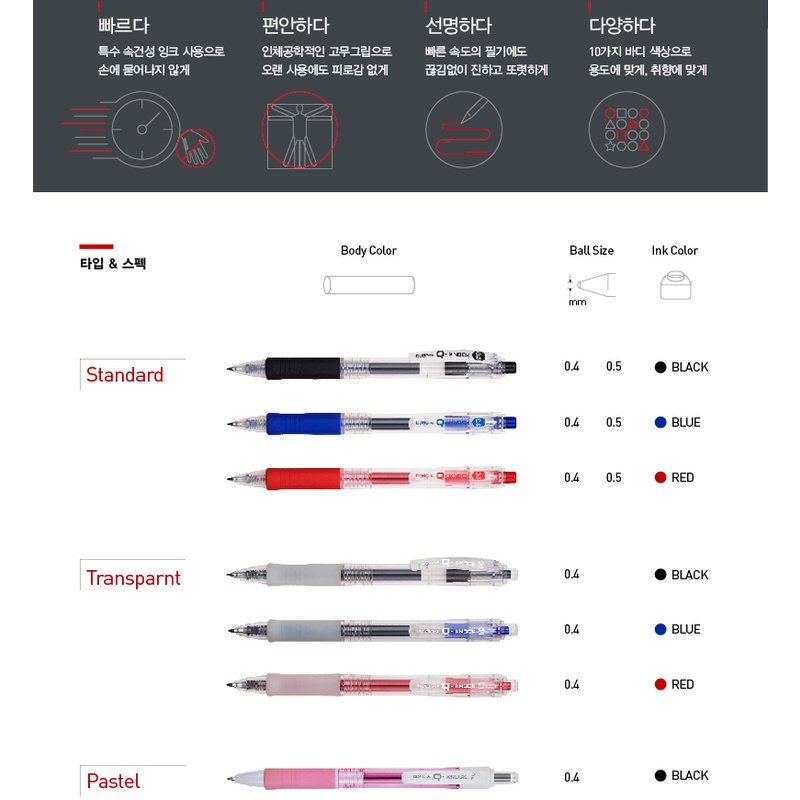 Bút Bi ARTBOX Hàn Quốc Dong-A Ngòi 0.5mm Mực Màu Đen