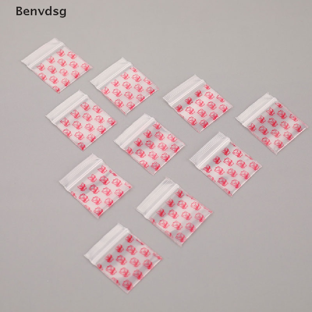 Set 100 Túi Zip Nhựa Mini Đựng Thuốc Tiện Dụng