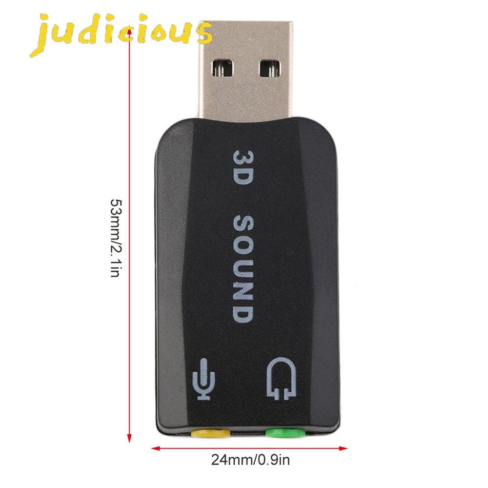 Card Âm Thanh Chuyển Đổi Usb 2.0 Sang Micro 3d 5.1 Cho Pc / Laptop