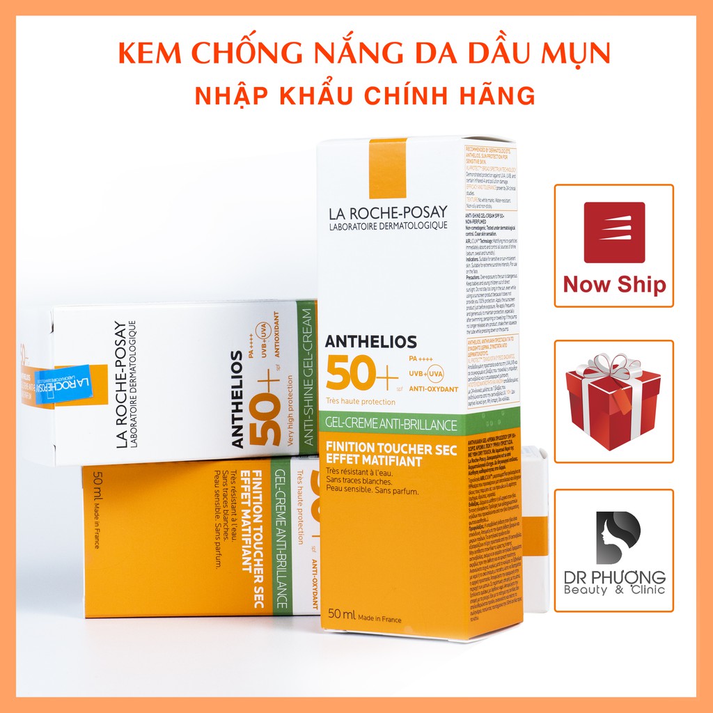 Kem Chống Nắng Laroche Posay Anthelios XL Anti Shine vạch xanh