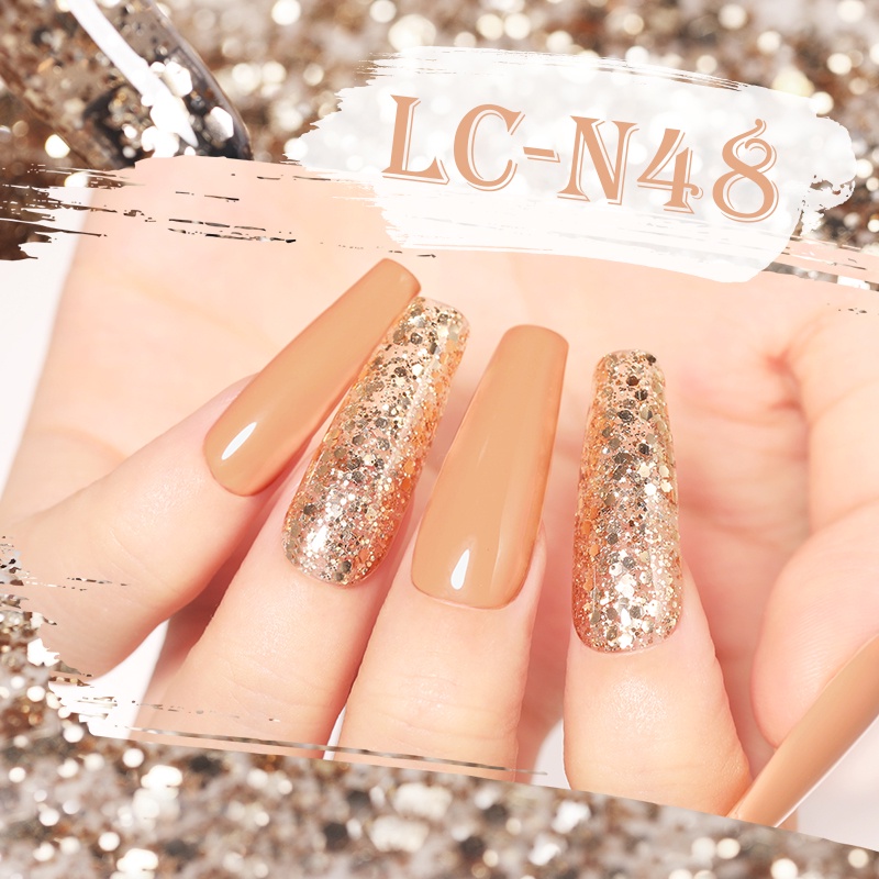 UR SUGAR Lọ sơn móng tay 7ml tông màu cà phê lấp lánh hợp mốt thời trang thu đông