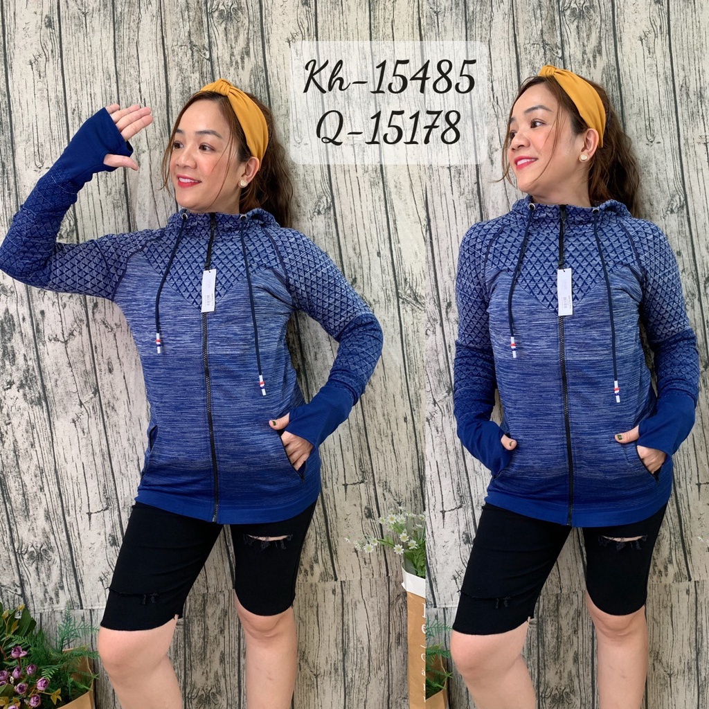 15485 Khoác BIG SIZE from ôm họa tiết tay xỏ ngón