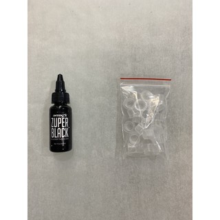🎁 [ QUÀ TẶNG ] Mực xăm trung cấp mầu đen 30ml Zuper Black 🎁