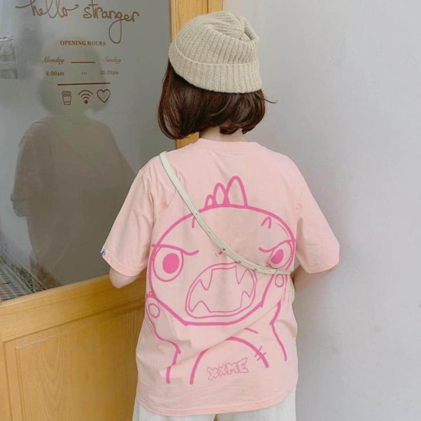 Áo thun Angry RAWR màu hồng XXME