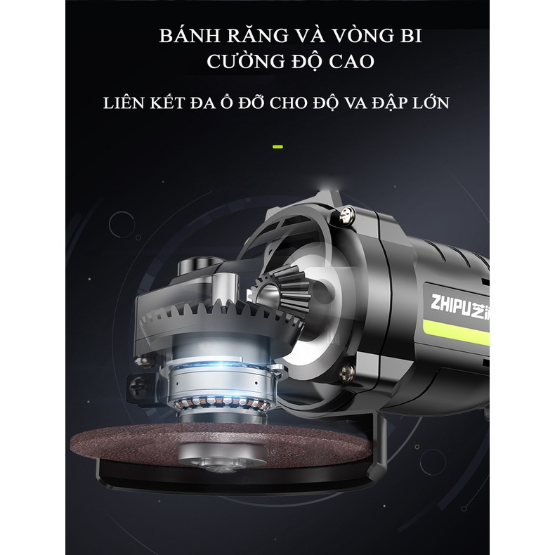 Máy Mài Góc, Máy Cắt Sử Dụng Pin Lithium Không Chổi Than Shibaura – Một Sản Phẩm Của Zhipu